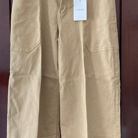 Everlane Women's Utility Gardener Pant in Classic Khaki, Size 32 - Picture 3 of 4